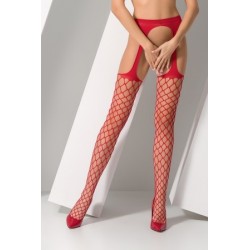Collants ouverts S011 - Rouge