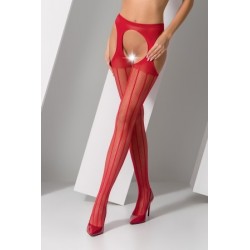Collants ouverts S018 - Rouge