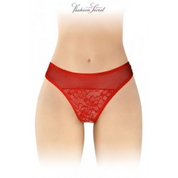 Tanga rouge ouvert Ava -...