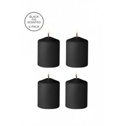 4 bougies SM noires parfum...