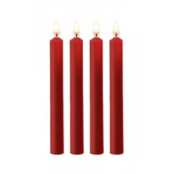 4 bougies SM rouges Large -...