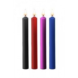 4 bougies SM colorées Large...