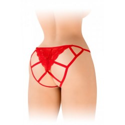 Culotte ouverte Zoé rouge -...